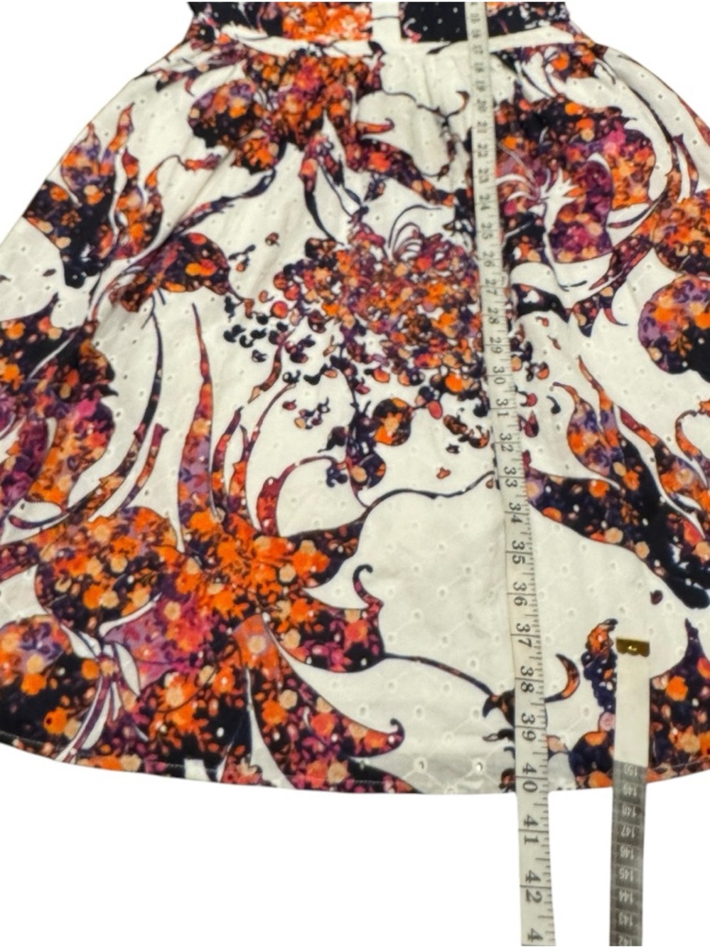 Adrianna Papell Floral Sleeveless Dress Fit & Flare Pockets Size 8 NWT - Picture 6 of 6